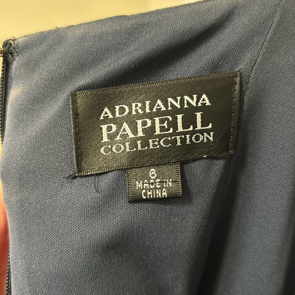 Adrianna Papell collection blue dress, size large includes a shawl - Picture 7 of 9